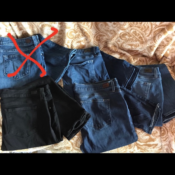 Paige denim maternity skinny jeans (4 pairs) - Picture 2 of 3